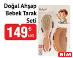 DOĞAL AHŞAP BEBEK TARAK SETİ